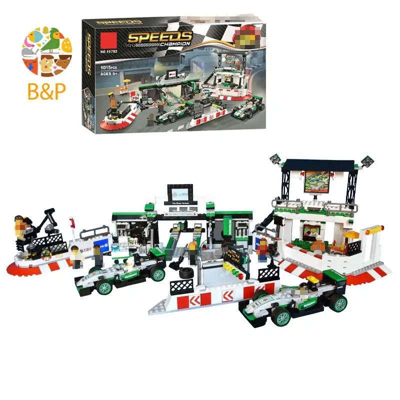 75883 1015 шт. техническая серия The Speed Champions Amg Petronas Formula One Team строительные блоки