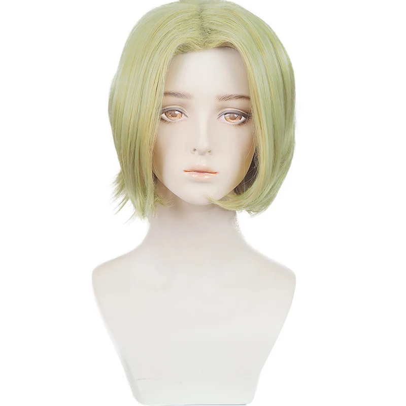 

Парик из короткой льняной светлой ткани в стиле аниме сахарный рун Пьер термостойкие синтетические волосы Карнавальные парики для вечерин...