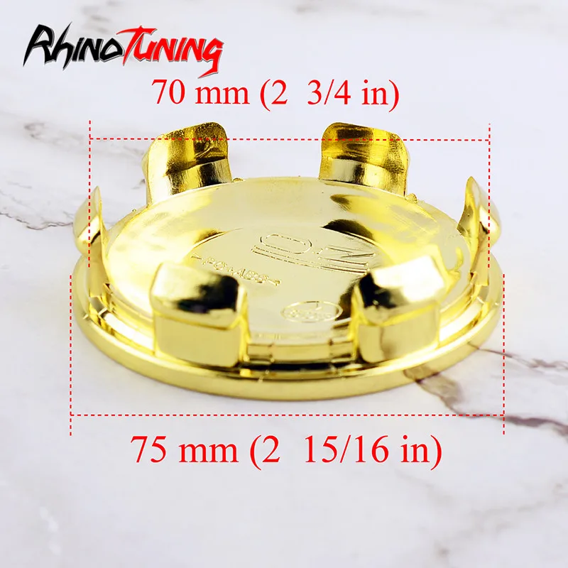 4 шт. 74 мм 70 Gold O.Z Racing M608 колпачки для ступицы автомобильных колес 81310409 эмблема