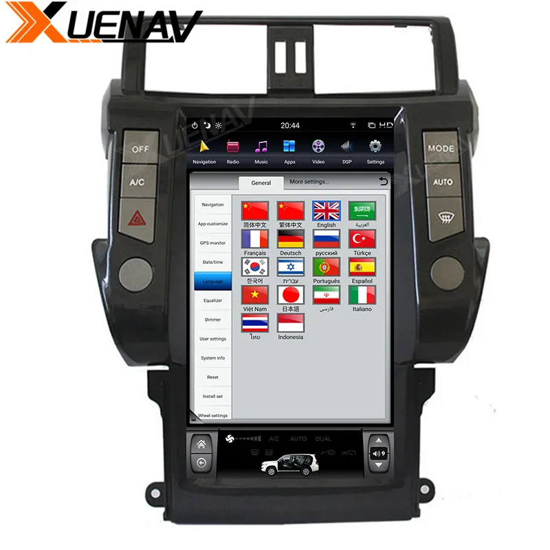 

XUENAV 13.6 inch 2Din Android System Car Multimedia Player For-TOYOTA Land Cruiser Prado 2010-2013 Car GPS Navigation DVD Player