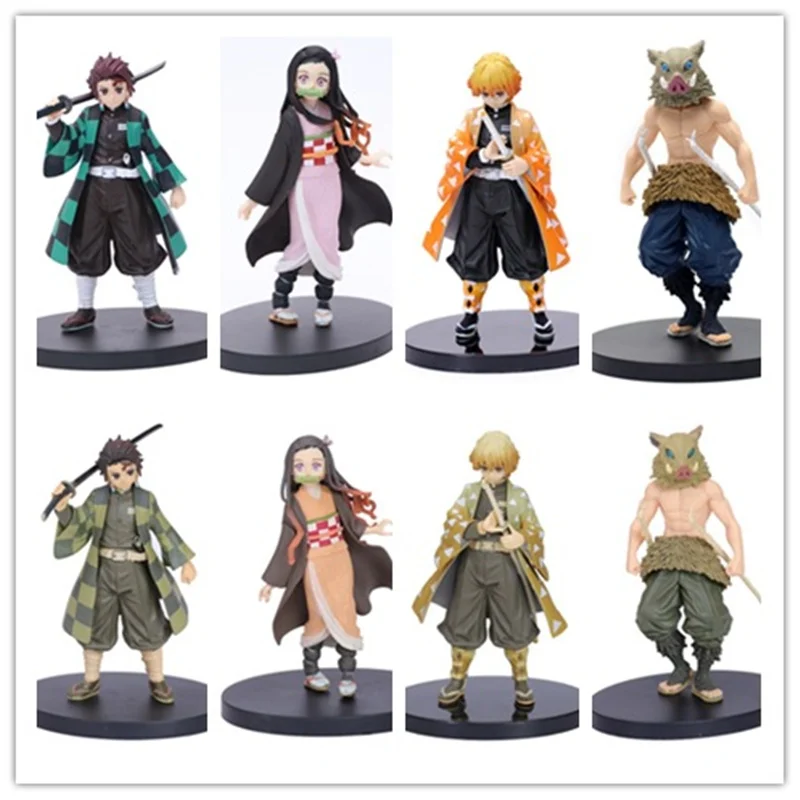 

In The Anime Ornaments Temperature Figure PVC Mode l And Ys Sentsu Figurine Inosuke Devil's Blade Figura