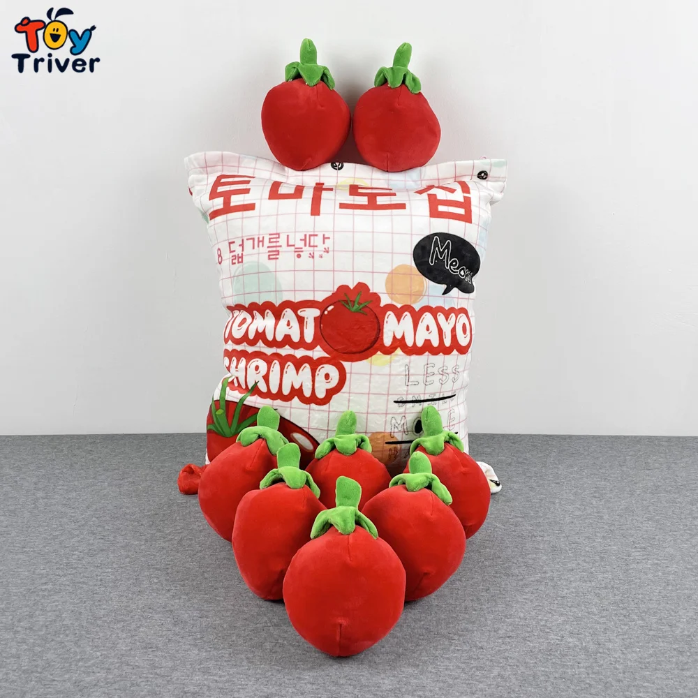 Kawaii один пакет томаты Плюшевые игрушки Мягкая кукла подушка для малышей детей девочек милые подарки на день рождения комната Домашний дива... твоя кукла поп дива