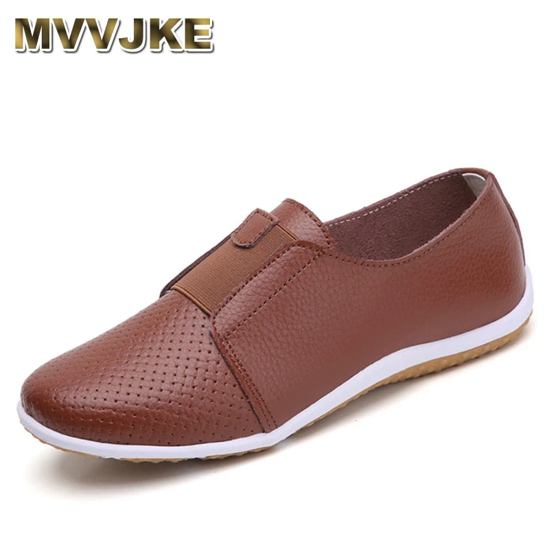 

Женские мокасины на плоской подошве MVVJKEsneakers, натуральная кожа, без шнуровки, дышащие, повседневная обувь на плоской подошве, мокасины