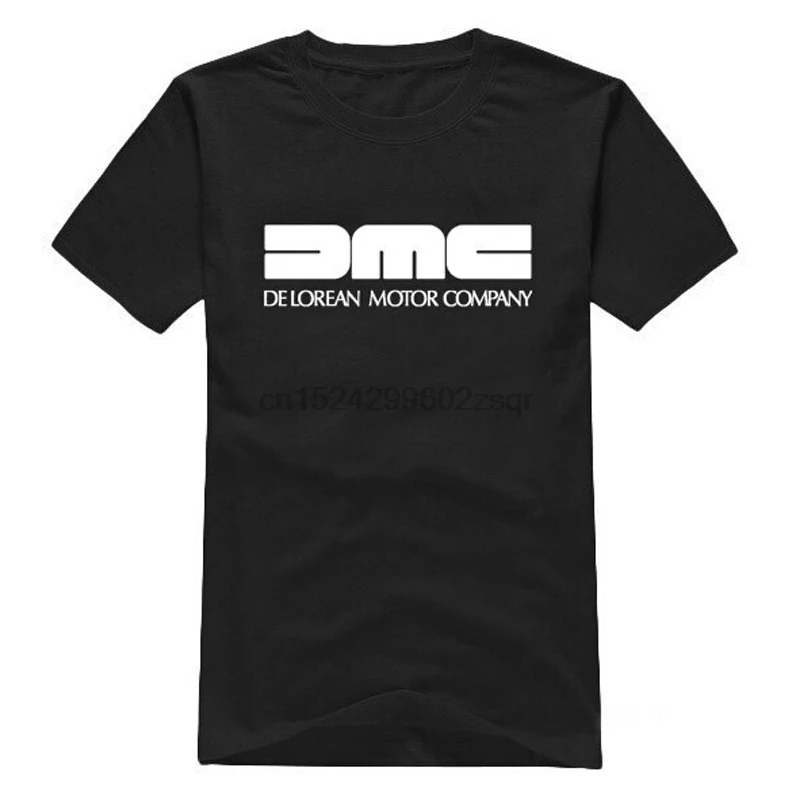 Летняя мода Dmc delean Мужская футболка обратно в будущее фильм хлопок мужчины