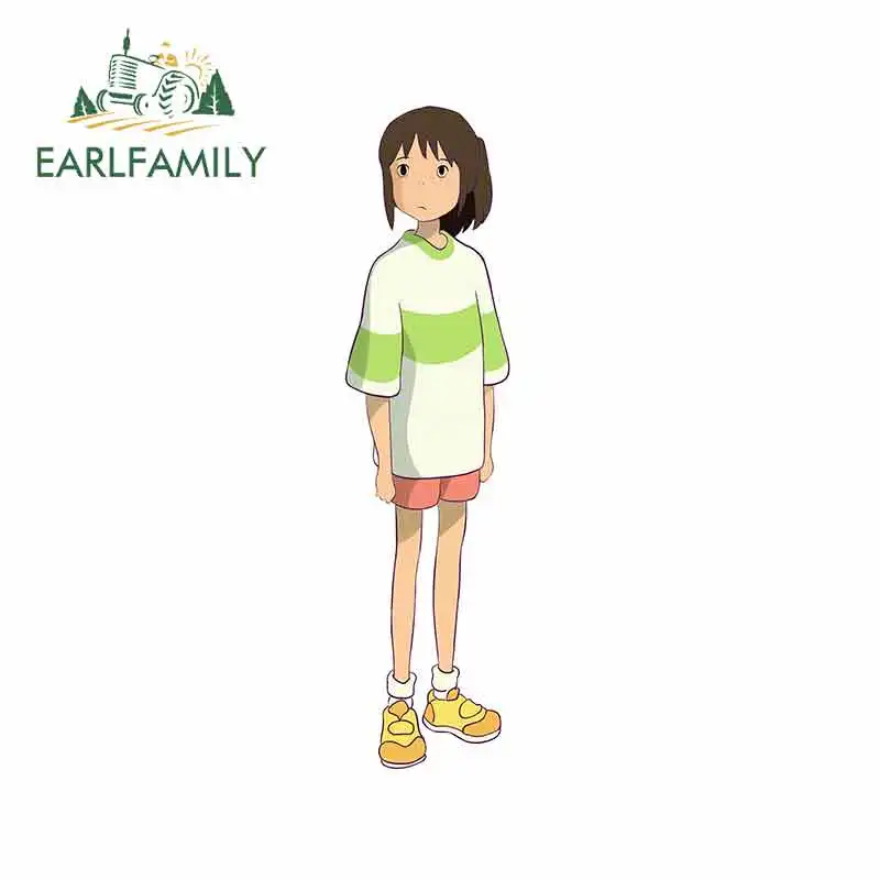 

EARLFAMILY 13cm X3.2cm For Spirited Away Car Bumper Window Stickers Vinyl Car Wrap Graffiti Sticker DIY Motorcycle Stickers