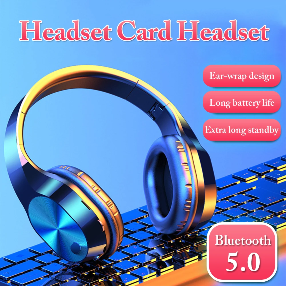 Беспроводные наушники T5 HiFi активное шумоподавление Bluetooth 5 0 Накладные гарнитура