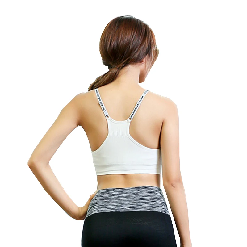 Спортивный бюстгальтер LUKITAS с пуш-ап высокоэффективный надписи бретели для йоги