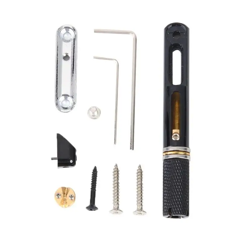 Набор бесголовых басовых мостов 5 струн никелевый черный для электрогитары