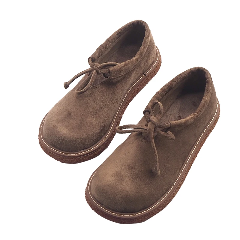 Ботильоны на шнуровке Mori в стиле ретро литературные полусапожки толстой подошве