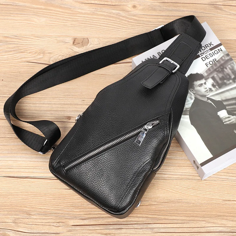 Сумка на плечо из натуральной кожи винтажная Мужская сумка воловьей нагрудные