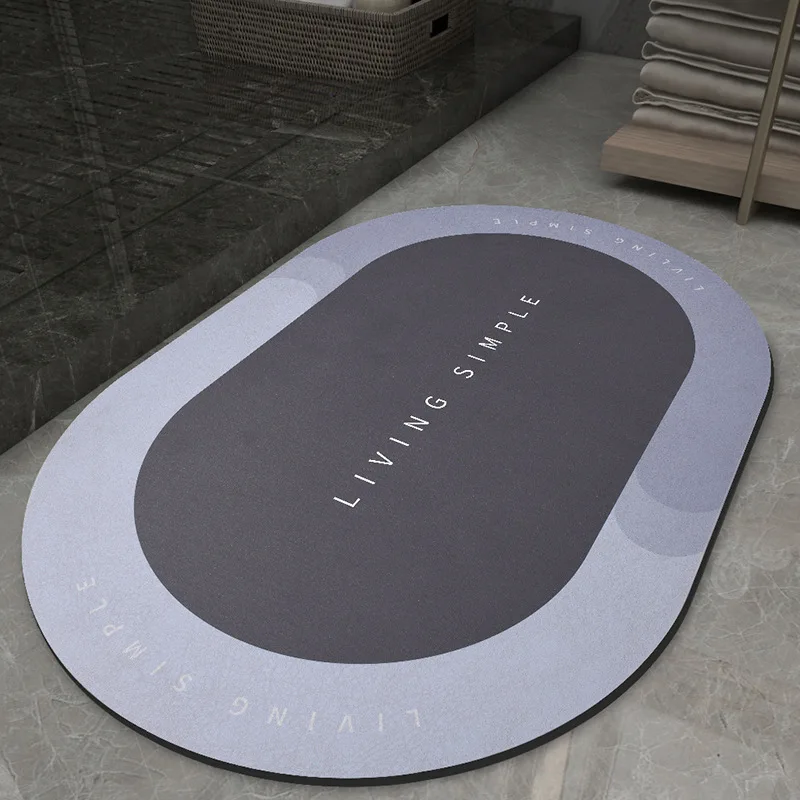 

Technology Velvet Bathroom Non-Slip Absorbent Foot Mat Bathroom Floor Rugs Absorbent Mat Anti-slip Kitchen Rug For Home Decorat