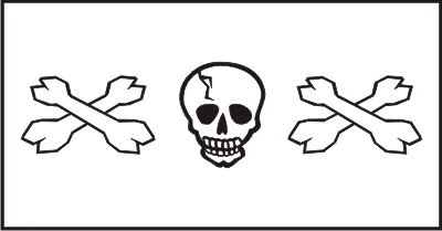 Страшная виниловая наклейка с изображением черепа и белых костей для автомобиля