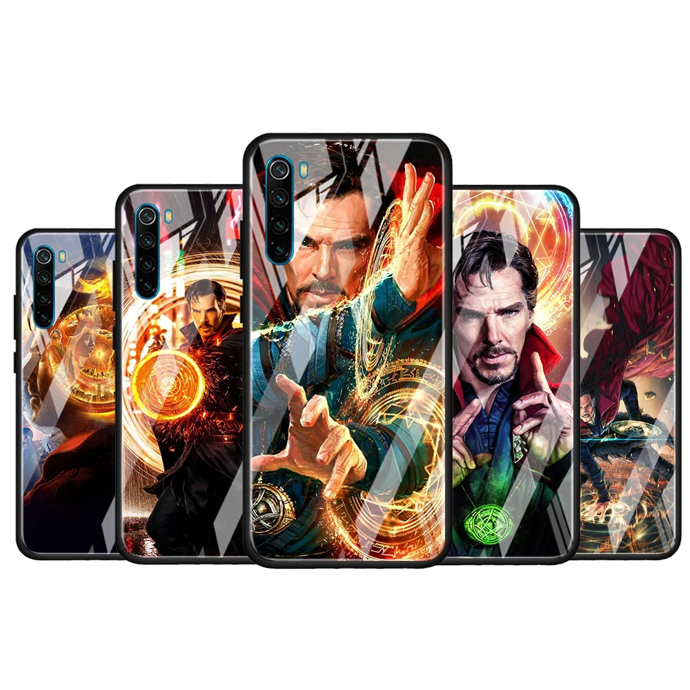 

Doctor Strange Marvel hero for Xiaomi Redmi K40 K30 K20 Pro Plus 9C 9A 9 8A 7 Luxury Shell Tempered Glass Phone Case Cover