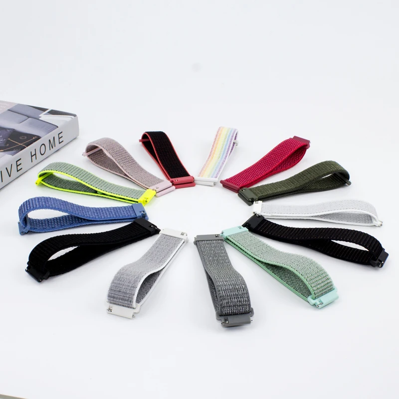 BAPICK 20/22 мм нейлон Спортивный ремешок для Xiaomi Amazfit Bip Gts Gtr Ремешок Браслет Для Xiaomi Huami Amazfit темп Stratos Gtr 42 47 мм ремешок