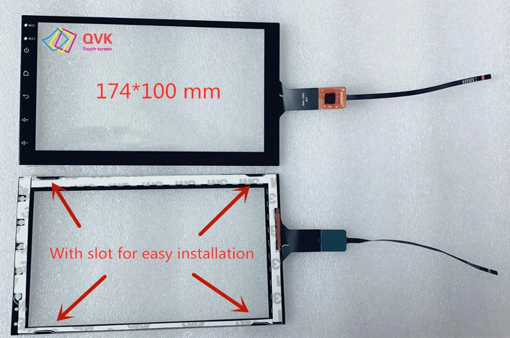 2.5D Черный сенсорный экран 7 дюймов P/N XH-TPC0037-677-V3 GPS навигации автомобиля Радио