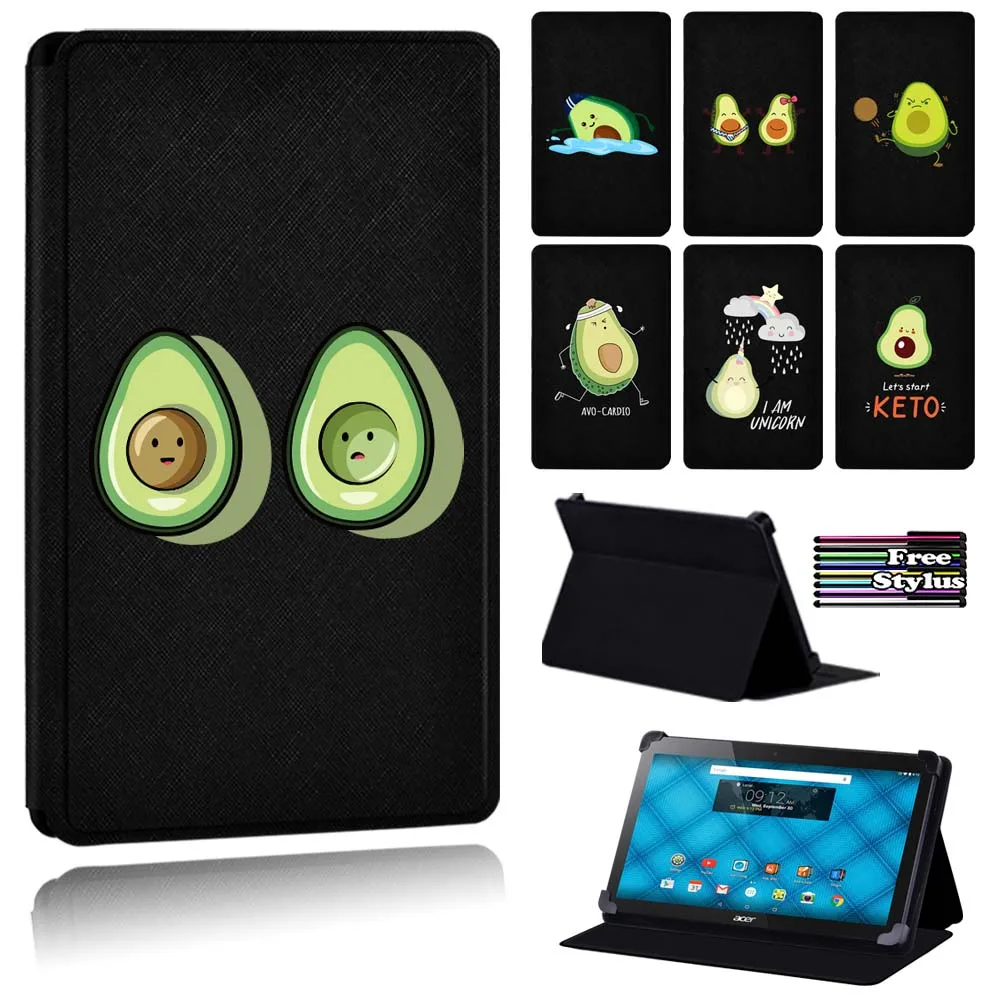 

Tablet Case for Acer Iconia One 10 B3-A10/B3-A20/B3-A30/B3-A40/B3-A50 -high Quality Avocado Series Flip Leather Stand Cover Case