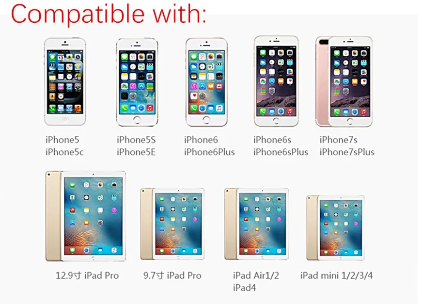 DUOREM освещение AV HDMI/HD ТВ цифровой кабель адаптер для iphone 5 5S 6 6s 7 7 plus