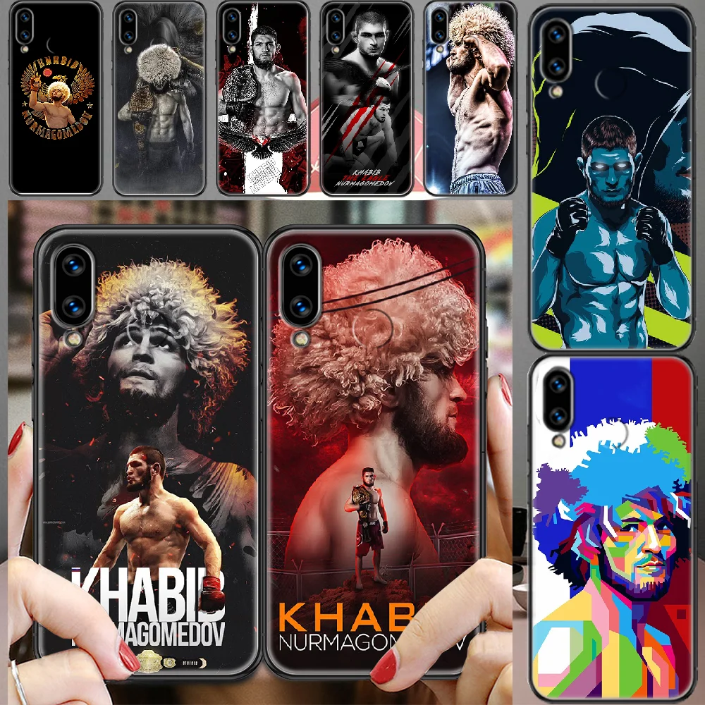 Чехол Khabib Nurmagomedov для Huawei Honor 6 7 8 9 10 10i 20 A C X Lite Pro Play Черный Модный мягкий