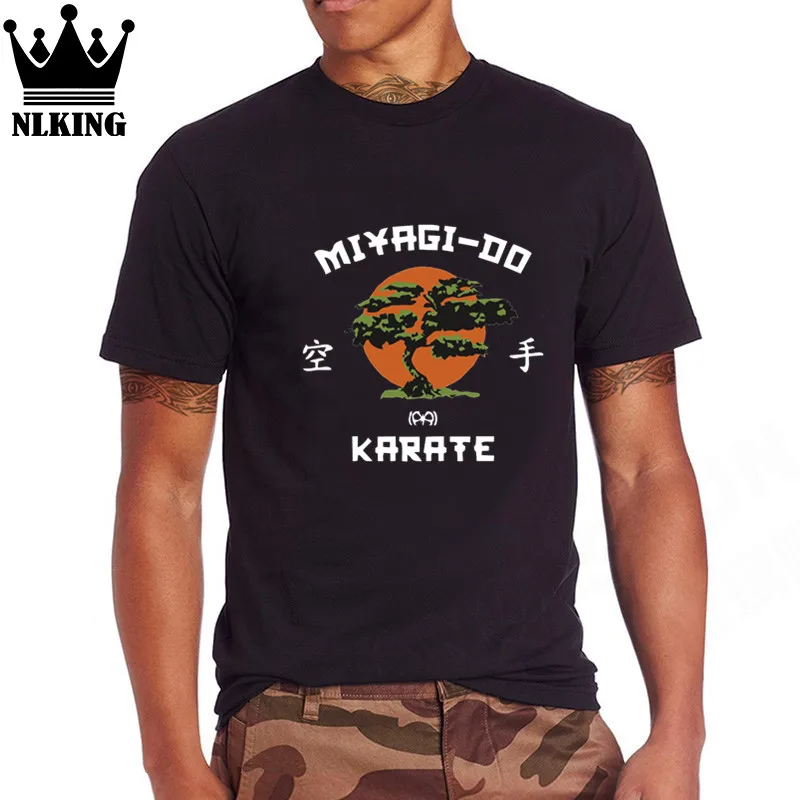 Miyagi Banzai дерево каратэ Детские футболки Мужская Кобра Кай Кунг Фу Топ японский