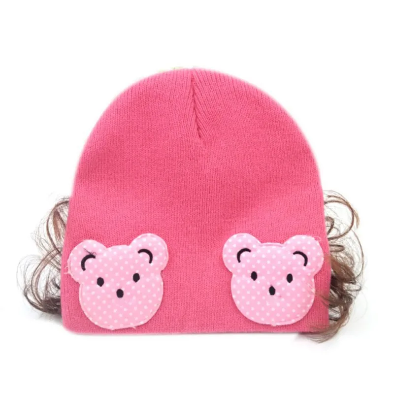 НОВАЯ шапка GWinter для девочек Модный милый парик Цветочные волосы детская малышей