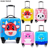 2021 nee kids travel suitcase3d cartoon animal luggage carry on cabin rolling luggagekids trolley luggage childrens gift boys