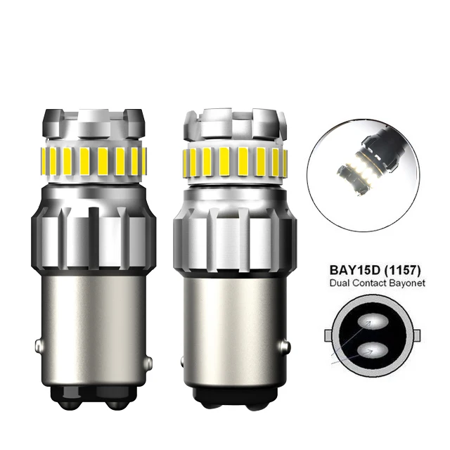 

AUXITO 2 шт. 1157 светодиодный красный белый Янтарный P21/5 Вт BAY15D светодиодный светильник Canbus лампа для вождения автомобиля DRL парковочное положение стоп задние фонари 12 В