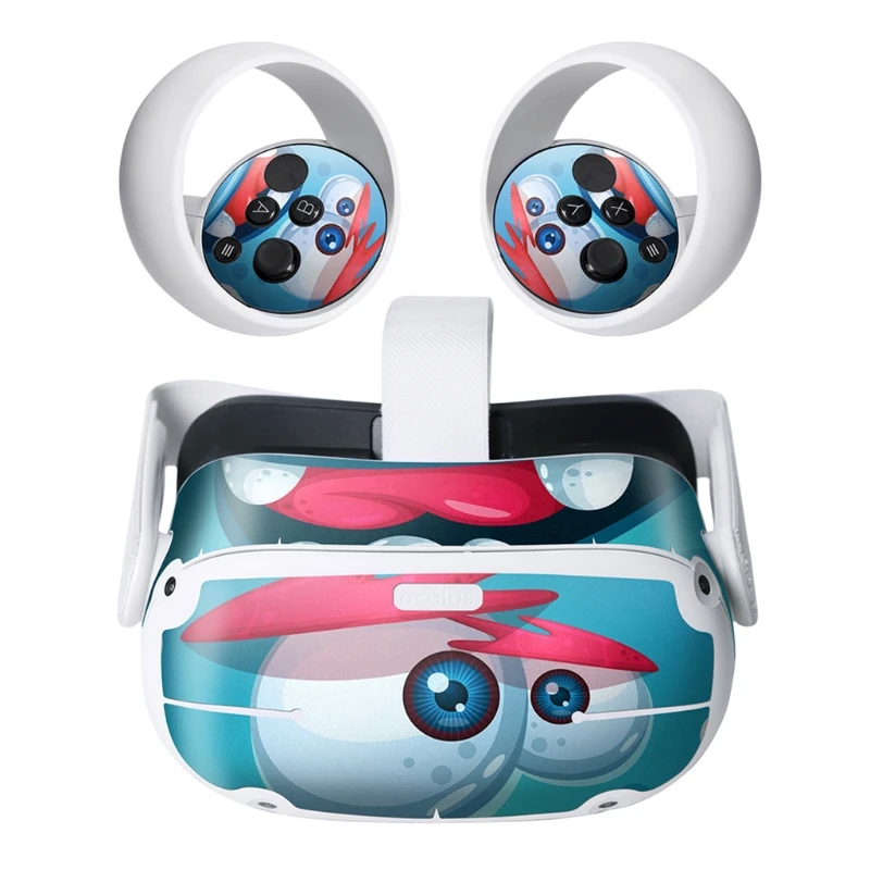 

Sticker Decals Skin Protective Scotchcal Film Outdoor Waterproof Shockproof for-Oculus Quest 2 VR Headset