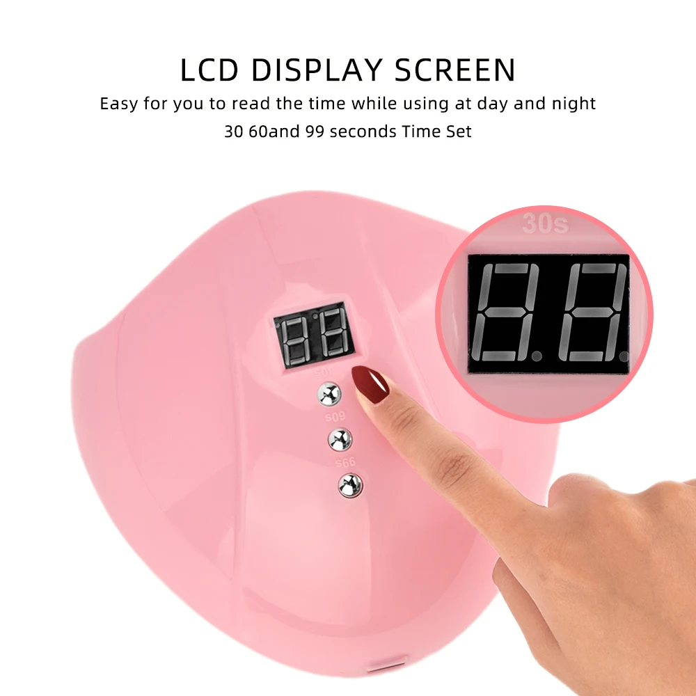 Ультрафиолетовая Светодиодная лампа для ногтей профессиональная Сушилка