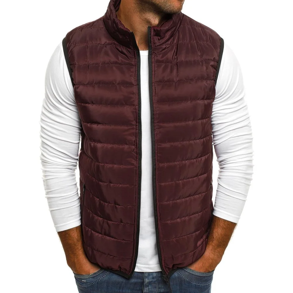 Zogaa Men's Autumn Padded Jacket Vest Vest Sleeveless Padded Jacket Cotton Warm Jacket