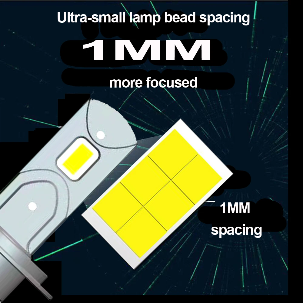 Светодиодный головной фонарь для автомобиля 80 Вт лм H1 H4 светодиодный H7 H11 HB3 HB4 H8