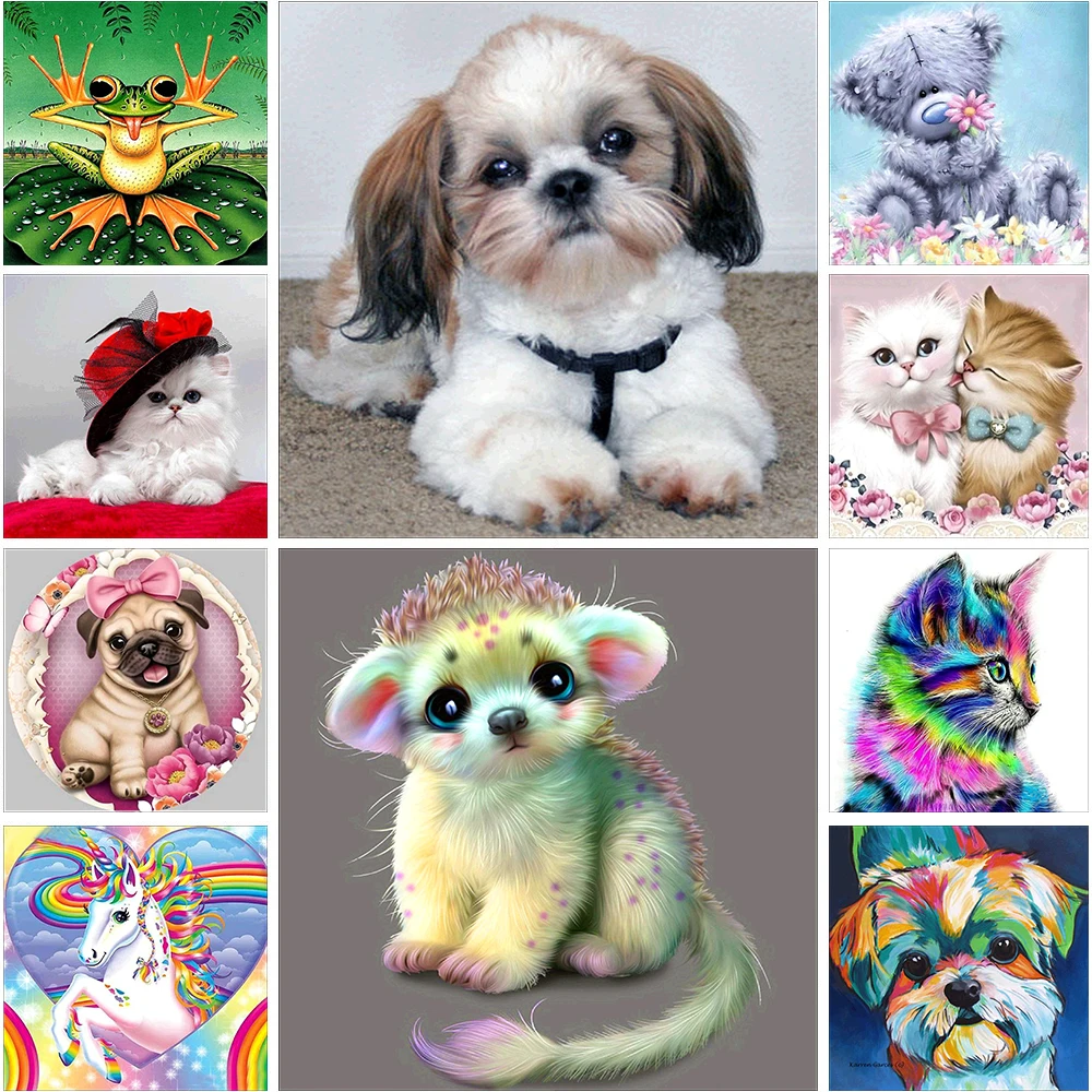Алмазная 5D картина &quotсделай сам&quot вышивка крестиком в виде мультяшных животных