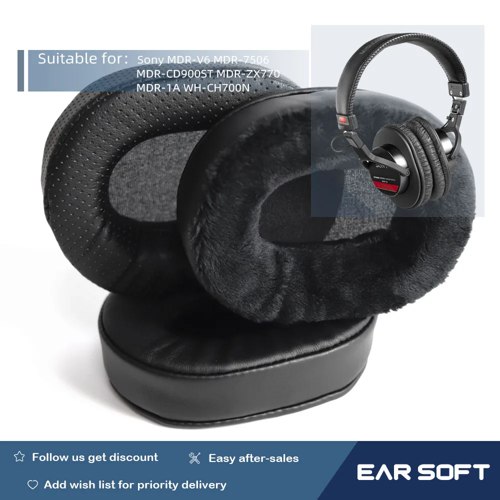 Сменные амбушюры для наушников Sony MDR-V6 MDR-7506 MDR-CD900ST MDR-ZX770 MDR-1A WH-CH700N | Электроника