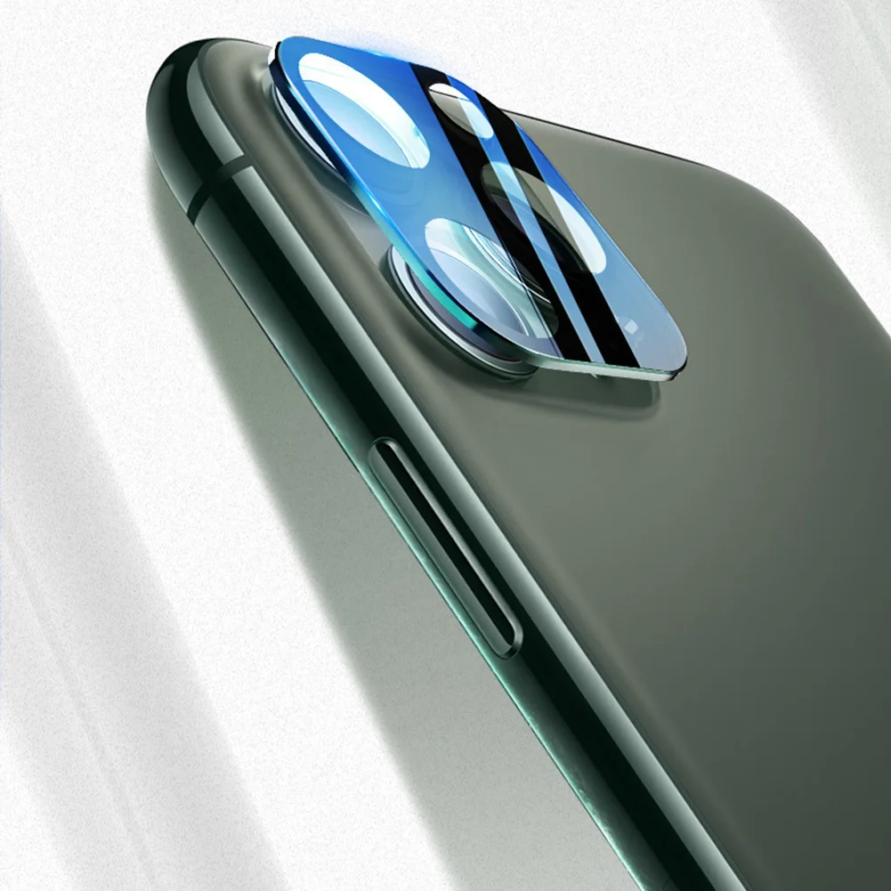 Защитная пленка для объектива камеры iPhone 11 Pro Max металлическая задняя камера