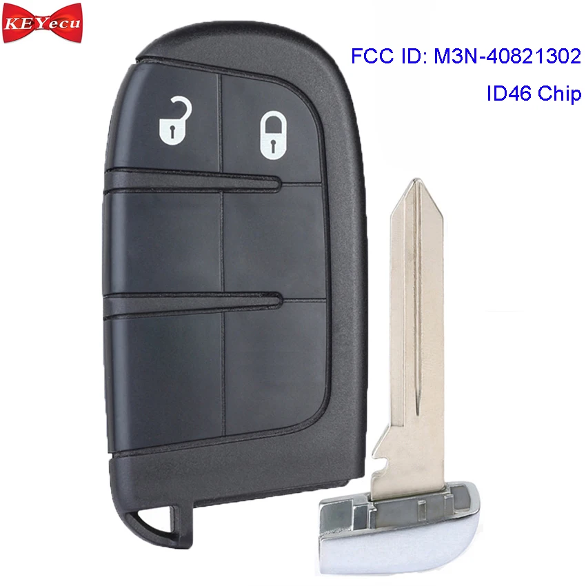 KEYECU для Chrysler 300 Для Dodge Charger Durango Fiat 500 дистанционный смарт ключ брелок M3N 40821302|Ключ