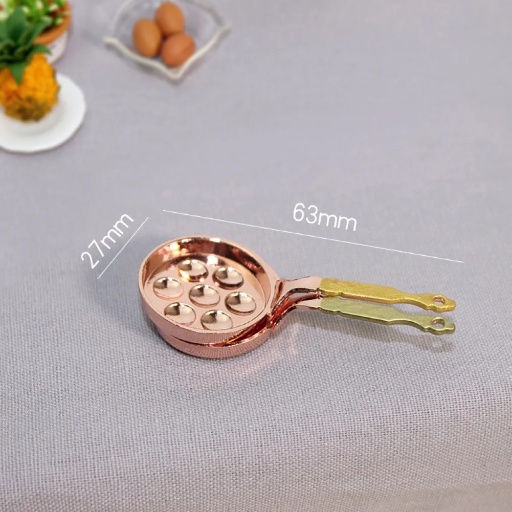 

Miniature Simulated Egg Frying Pan Kitchen Scene Model 1/12 Dollhouse Accessory
