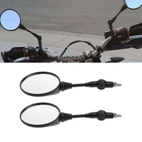 1 pair folding round motorcycle side rearview mirror motorbike durable auto part