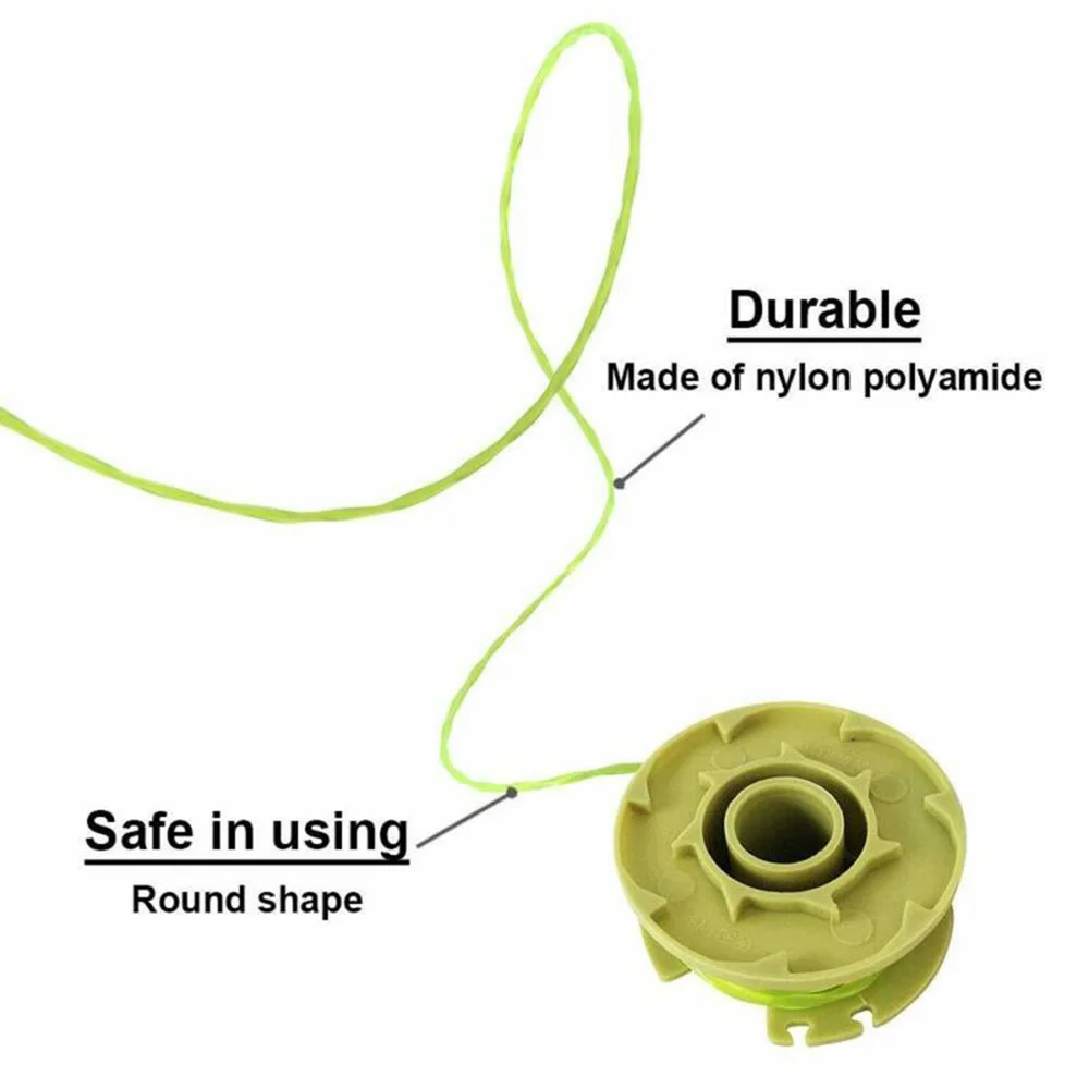6x для Ryobi One PLUS + AC80RL3 .080 дюймов витая линия 18 в 24 В и 40 струнный триммер катушка
