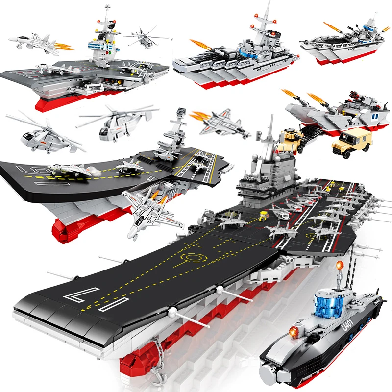 Hsanhe военный разрушитель корабль подводная лодка авиаперевозчик модель