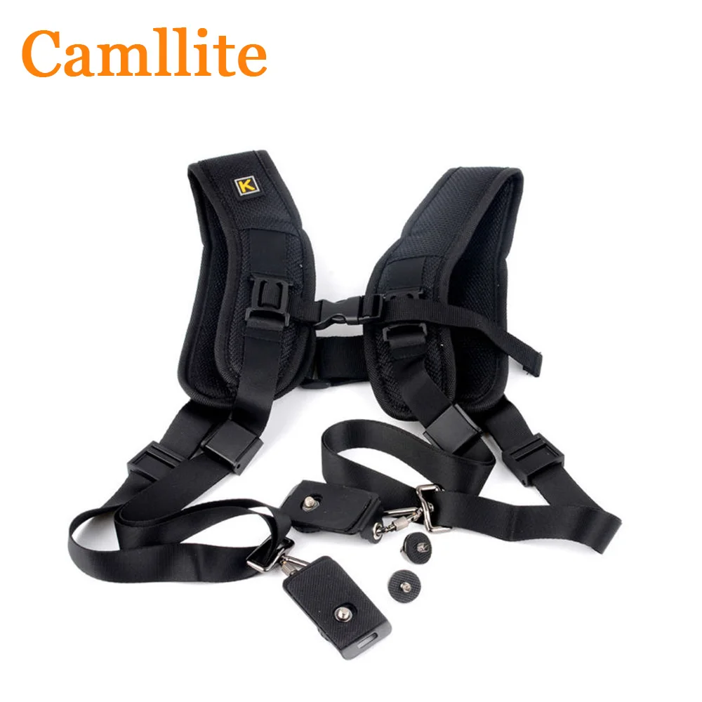 Camllite Профессиональный быстрый двойной наплечный ремень для переноски