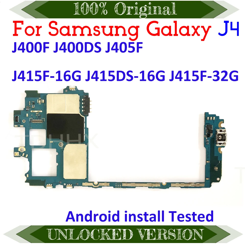 Для Samsung Galaxy J4 J400F J400DS J405F J415F 16G J415DS материнская плата оригинальная