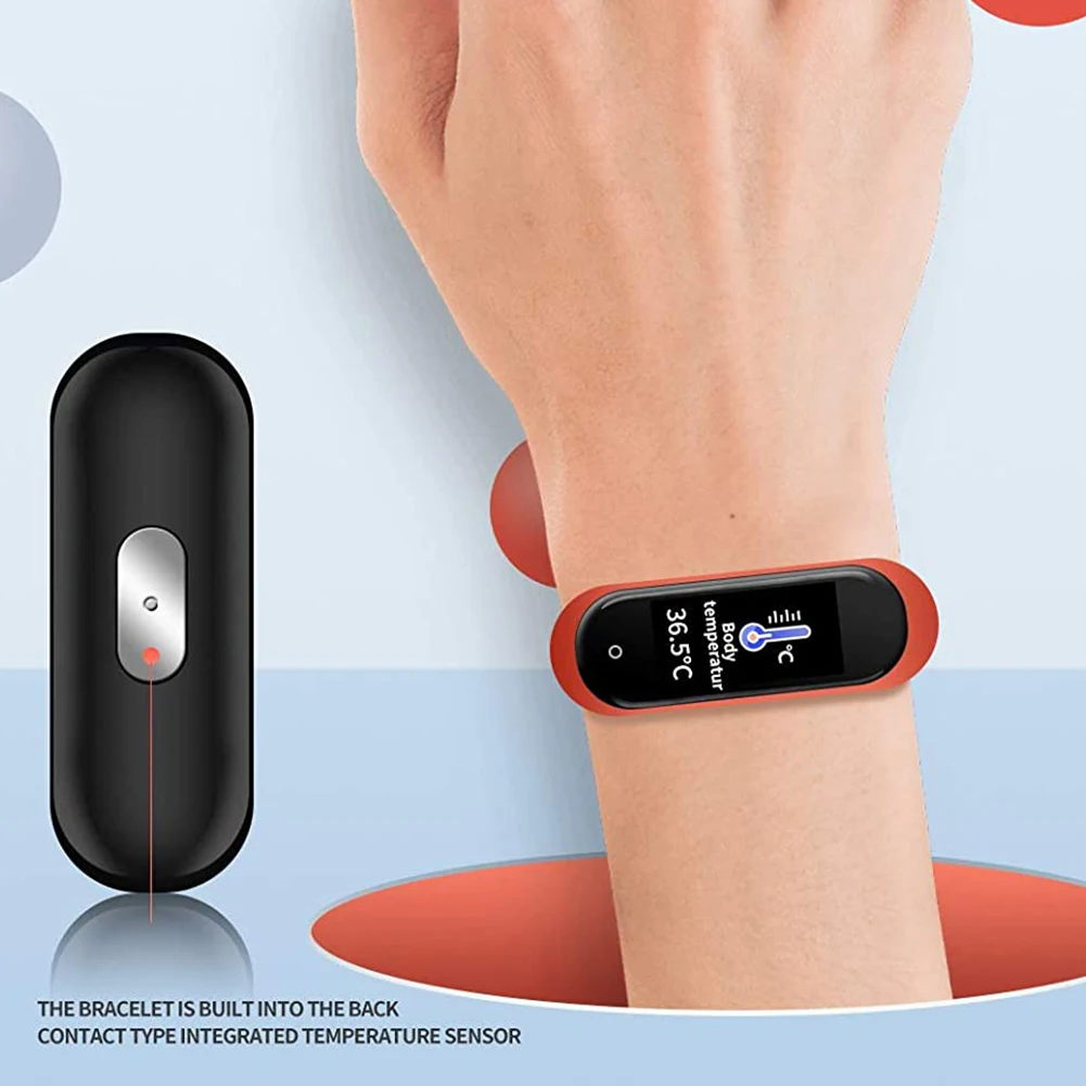 Измерение температуры умный Браслет лихорадка монитор здоровья фитнес трекер