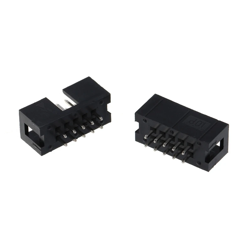 2020 новинка 10 шт. DC3 Pin 2x5 двухрядный 2 54 мм Шаг прямой штырь мужской IDC Box коннектор |