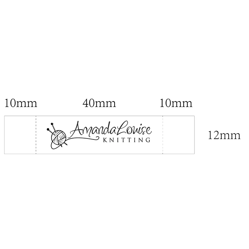 Organic cotton personalized clothing label customized brand logo or text sewing 12x60 mm 10-100 pcs. | Дом и сад