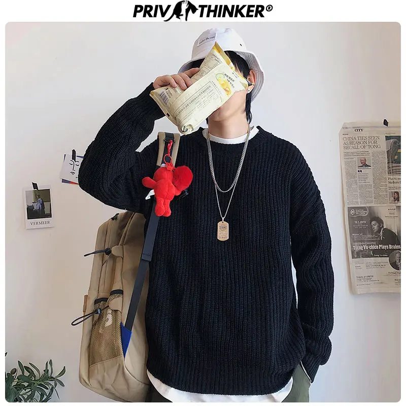 Privathinker 2020 осенний зимний свитер Мужской пуловер 9 цветов повседневный мужской