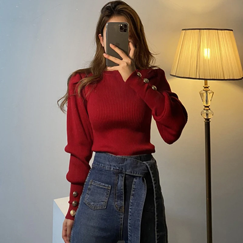 Mozuleva! Модное платье с О-образным вырезом эластичные обтягивающие Женский пуловер