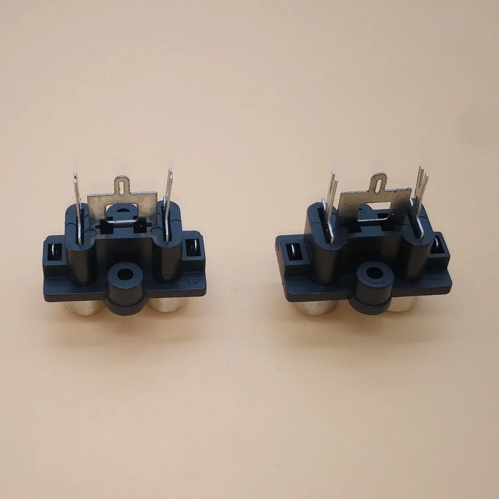 50 шт. 2 отверстия RCA гнездовой стерео аудио разъем AV вход гнездо Lotus row усилитель