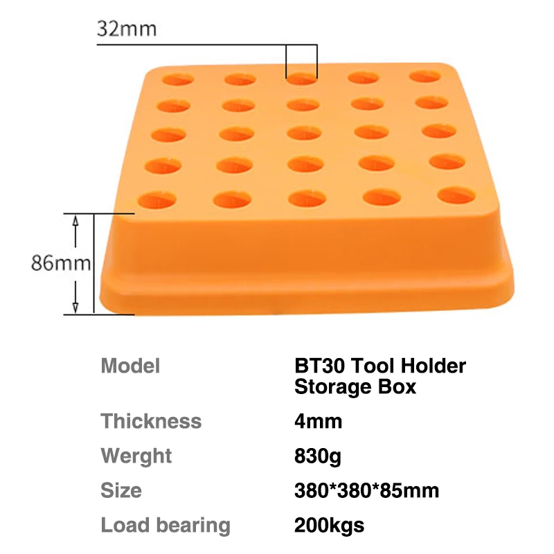 1 BT30 tool holder storage box plastic for special organizer CNC machining center | Инструменты