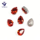YANRUO 4320 капля гиацинт все для рукоделия и украшения сшитые Стразы стеклянные когти заостренный обратно K9 кристалл для одежды