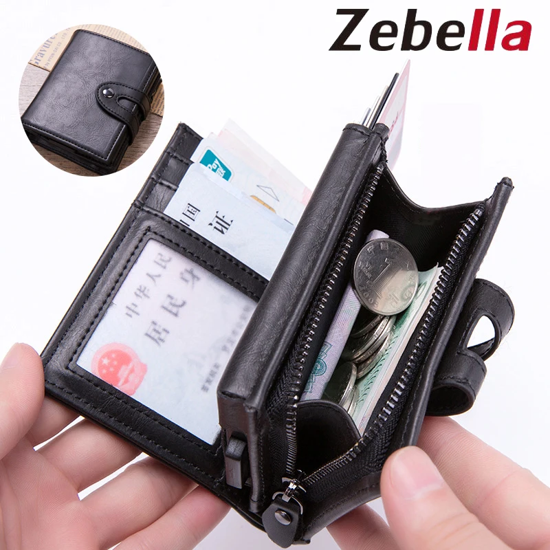 

New 2020 PU leather Automatic Card Wallet Credit Box Pickup Holder Anti-RFID Wallet Business Card Holder Credit Card Package