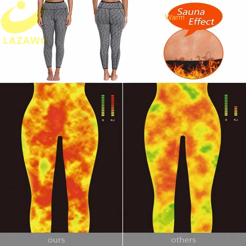 Женские неопреновые тренировочные штаны LAZAWG утягивающие талию трусики для
